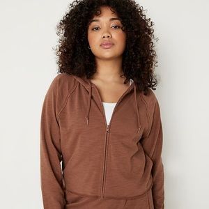 PINK
SUMMER LOUNGE COTTON ZIP-UP HOODIE